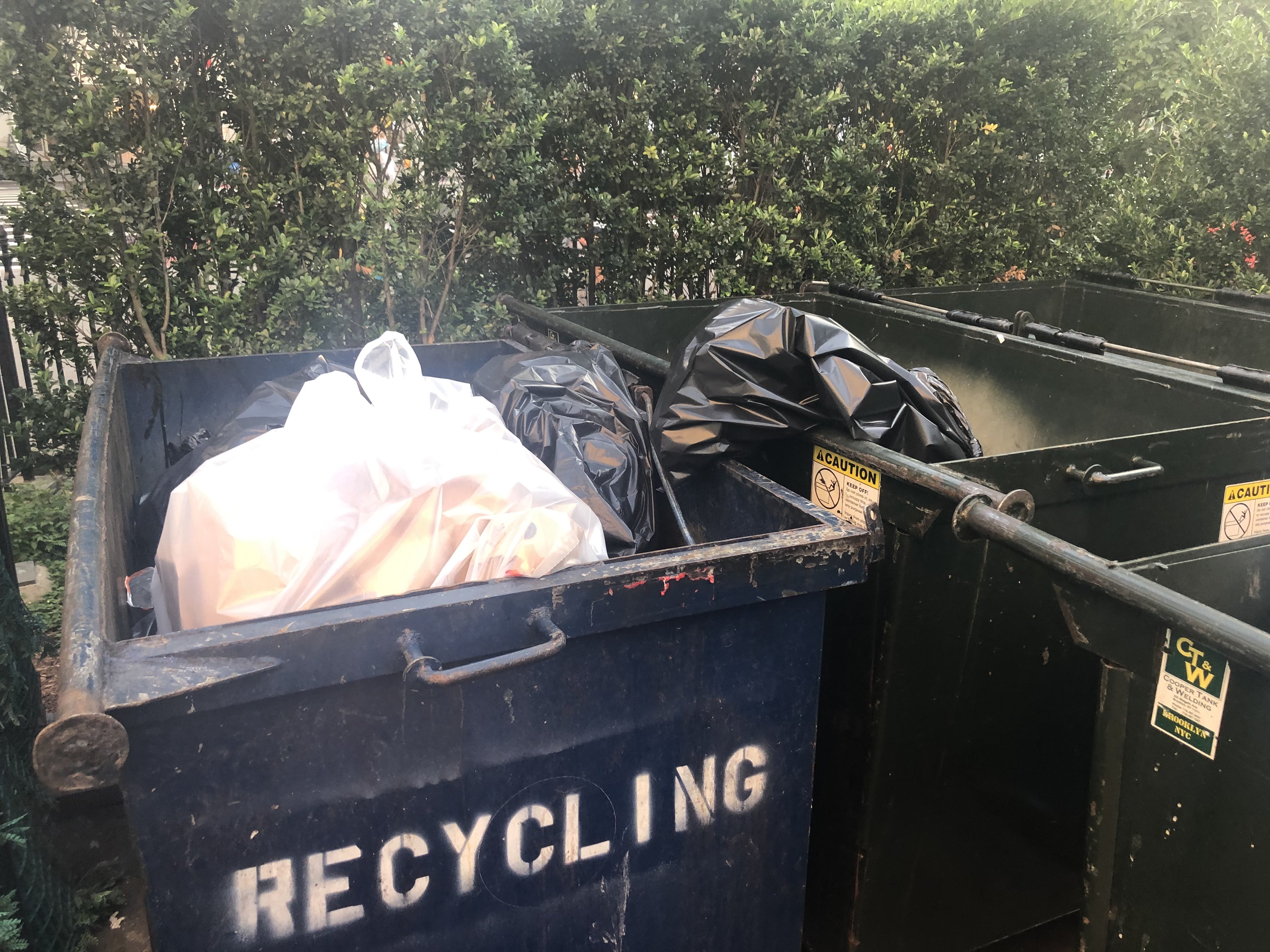 Do Not Place Plastic Bags in Recycling Bins